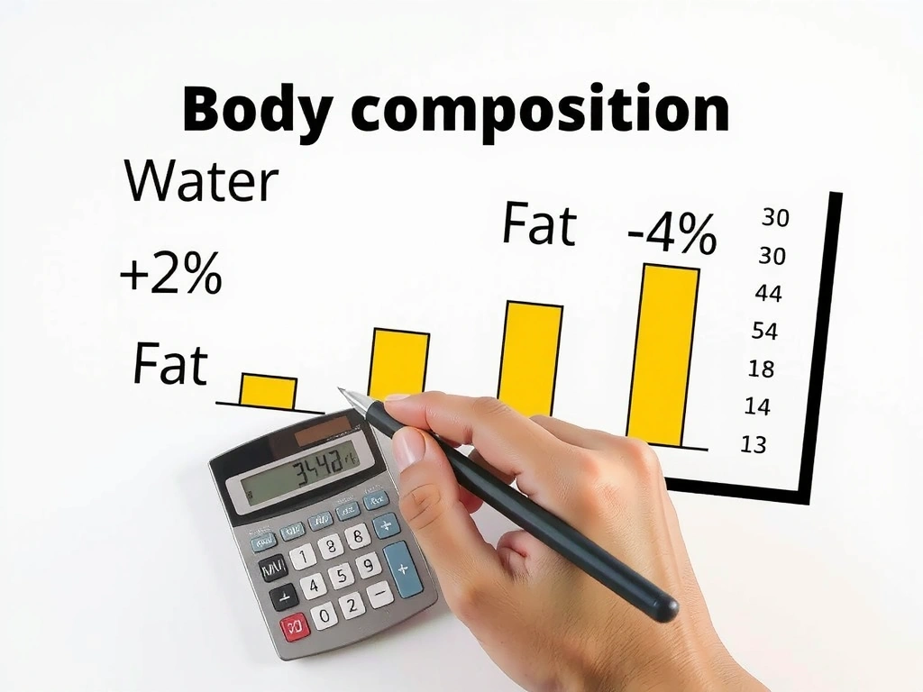 Kūno kompozicijos pokytis diagrama